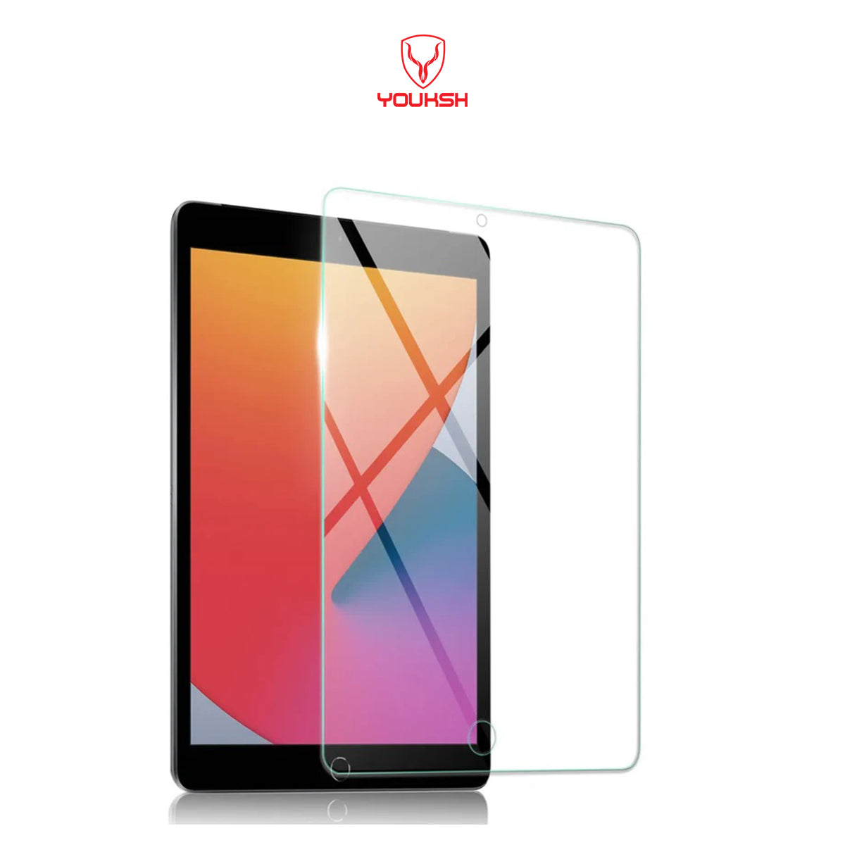 YOUKSH iPad Tempered Glass Protector For iPad 5th / 6th, iPad Pro 9.7 2016, iPad Air1 / Air 2 9.7