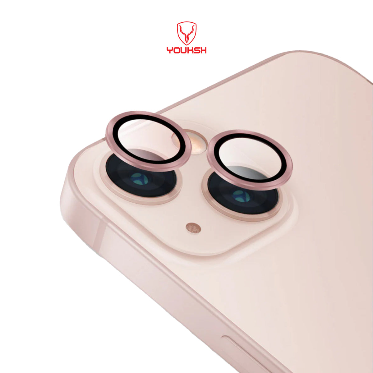 YOUKSH IPhone 13/13 mini Camera Ring Glass Protector.
