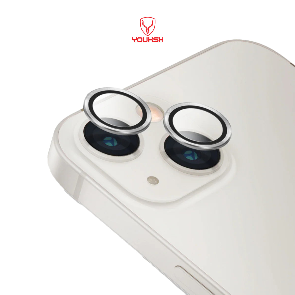 YOUKSH IPhone 13/13 mini Camera Ring Glass Protector.