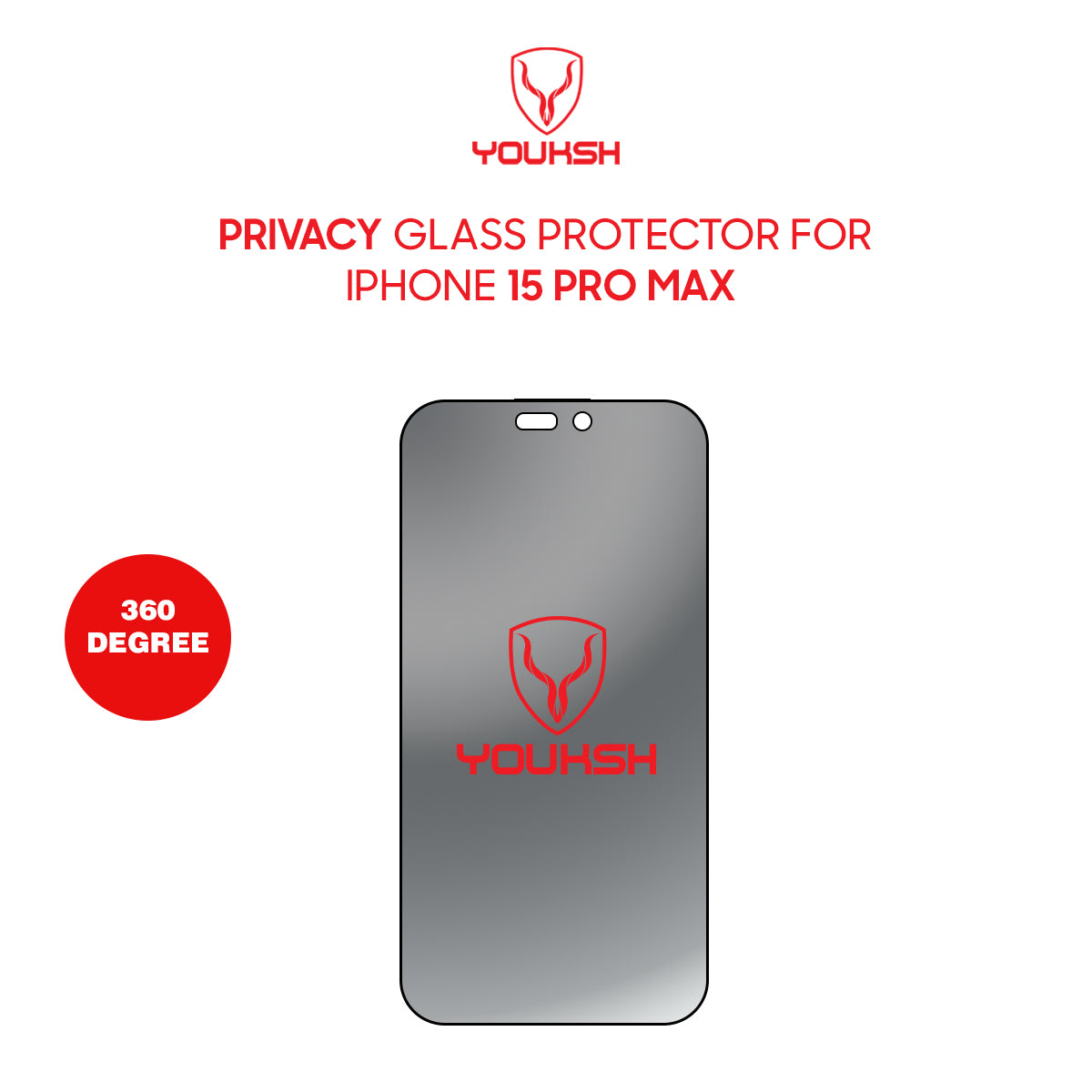 Apple iPhone 15 Pro Max Glass Protector (360 Degree)