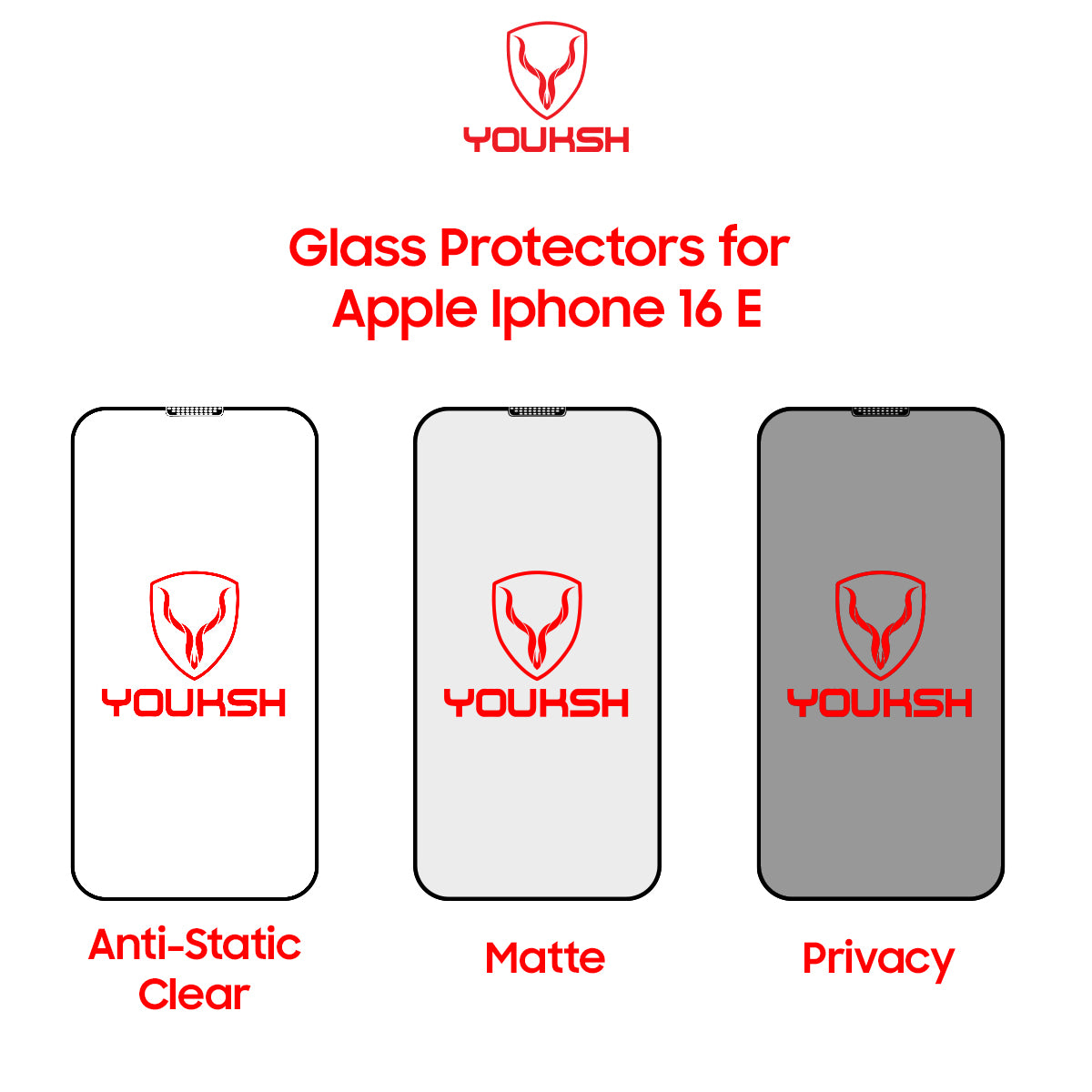 Apple iPhone 16e Matte Glass Protector