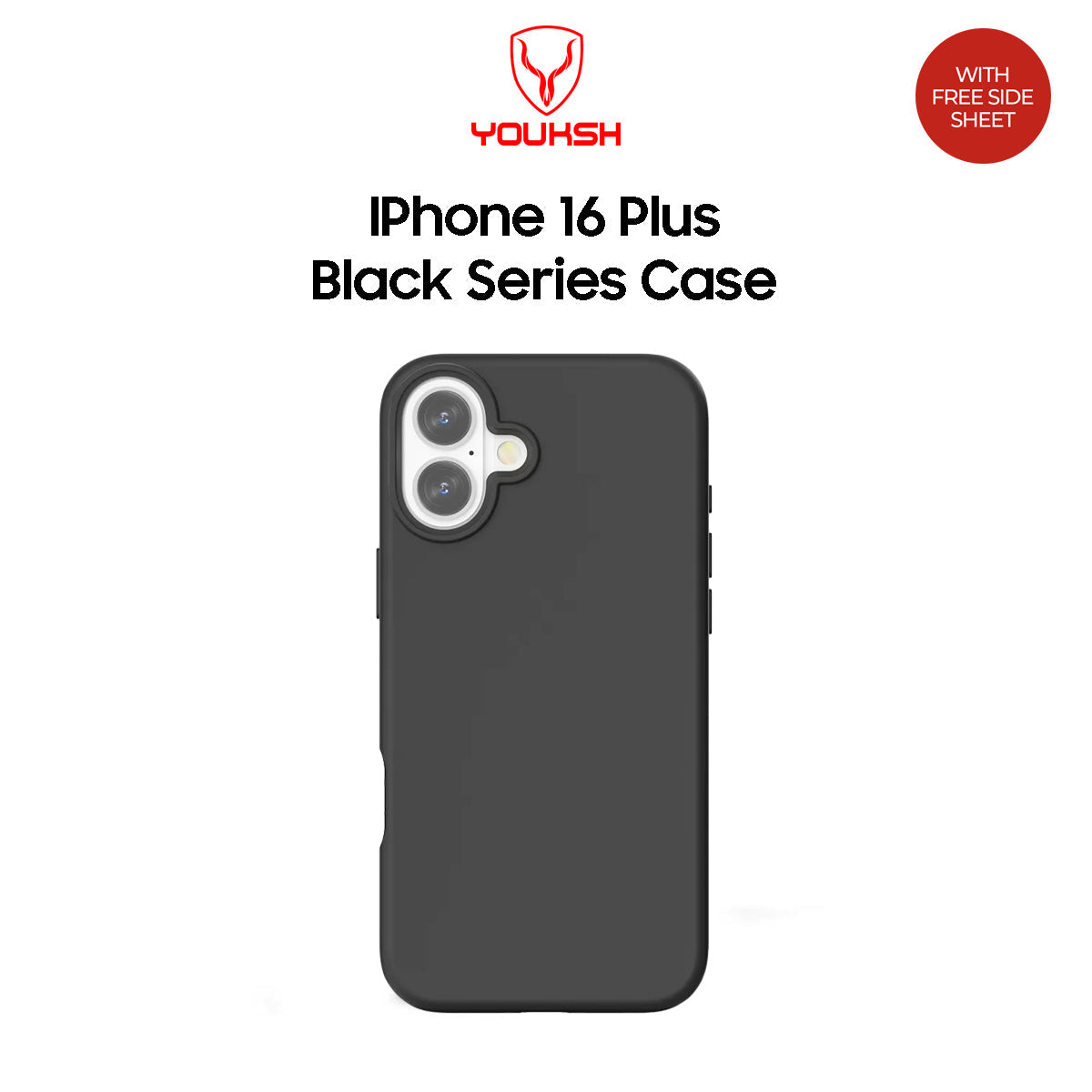 Apple iPhone 16 Plus Black Silicone Case