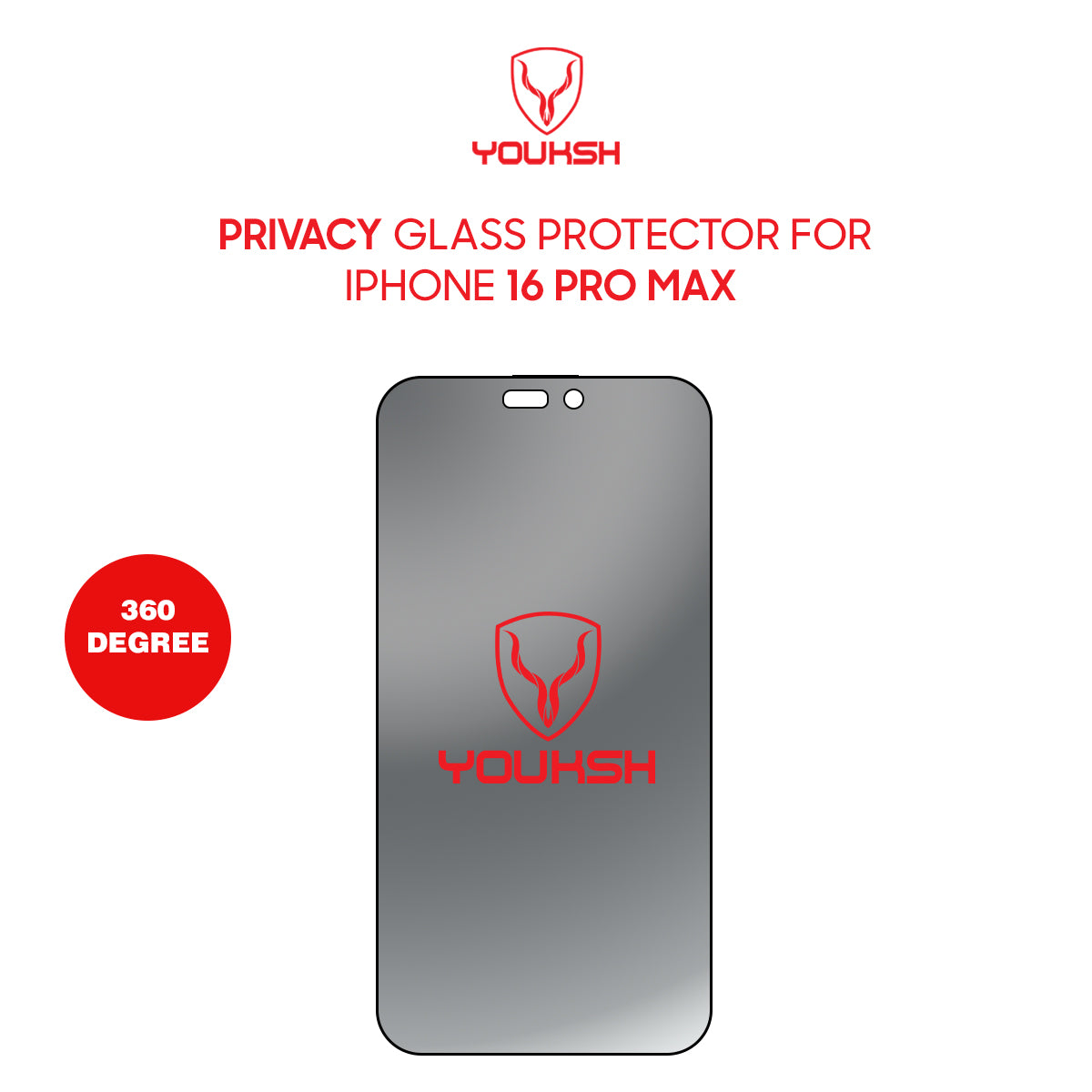 Apple iPhone 16 Pro Max Glass Protector (360 Degree)