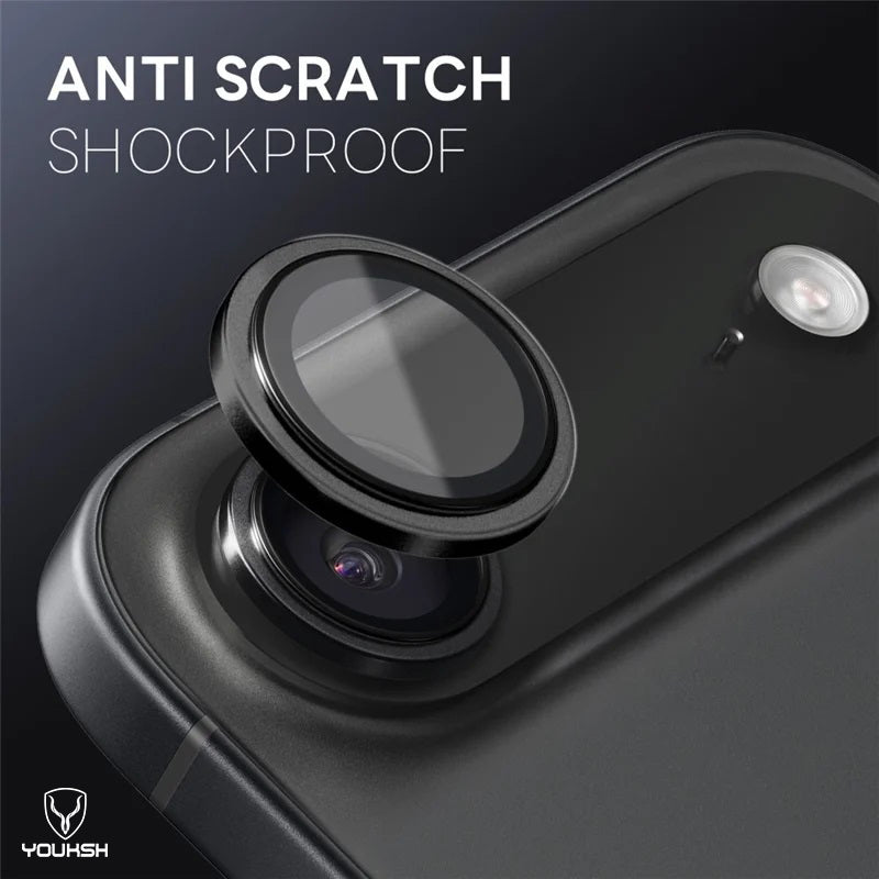 YOUKSH IPhone 17 Air Camera Ring Glass Protector.