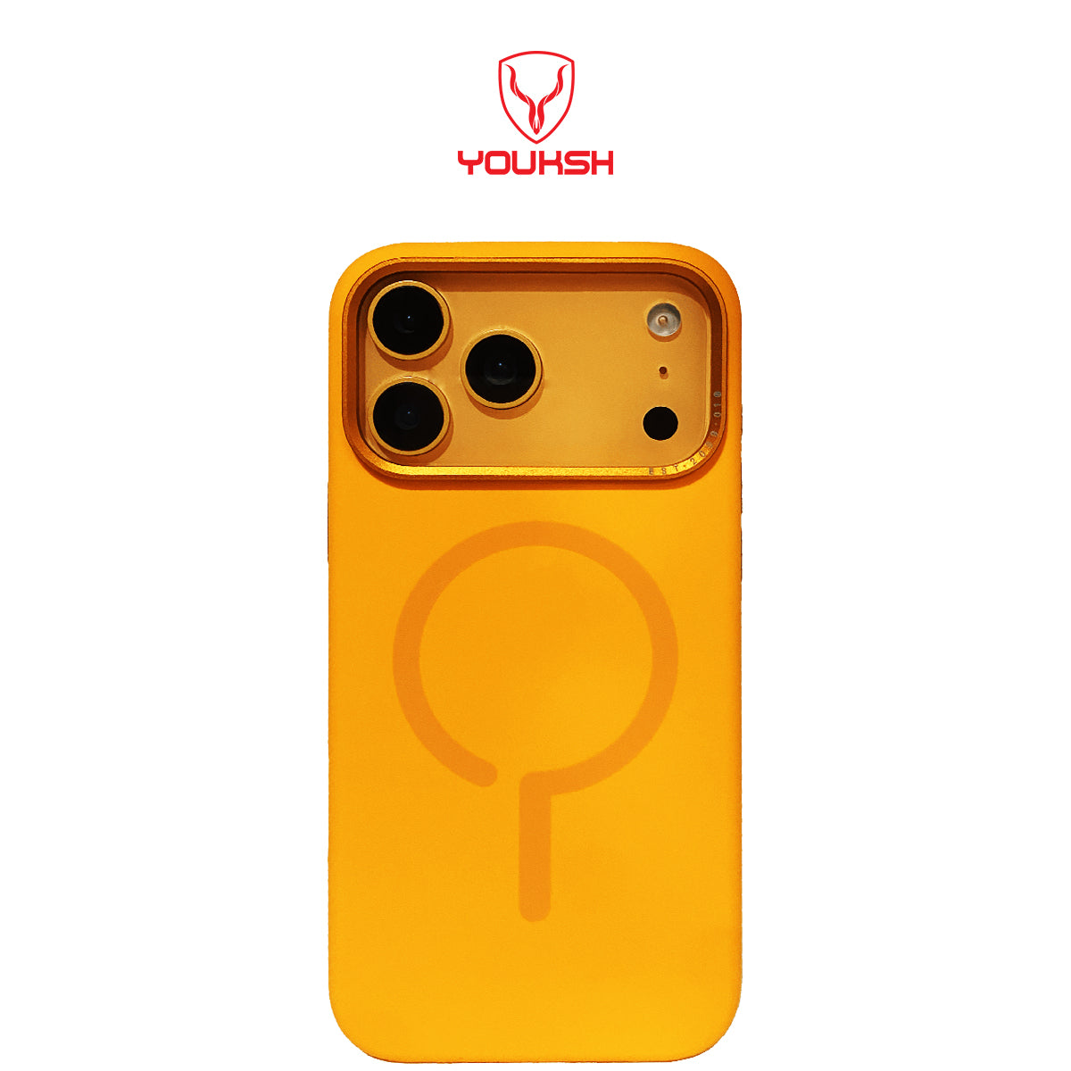 YOUKSH Apple iPhone 17 PRO Soft Silicon Case with Magsafe Compatible Charging.