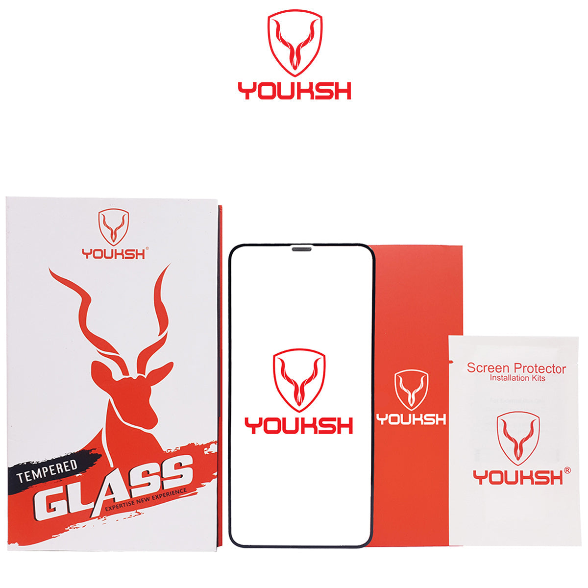 Apple iPhone X/Xs - Youksh Anti Dust Glass Protector With Installation kit.