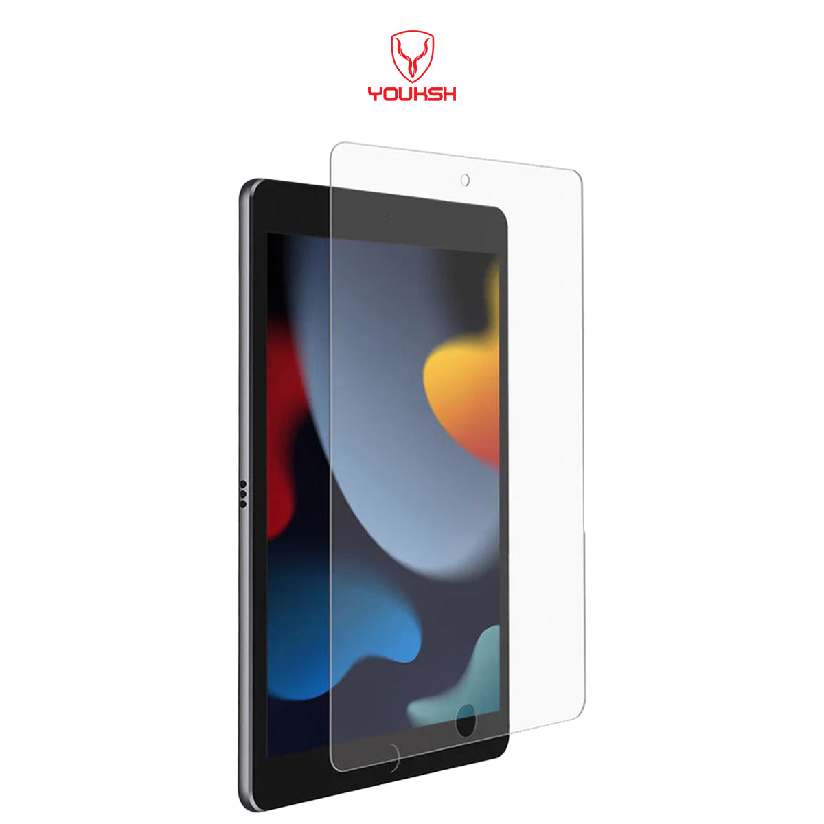 YOUKSH iPad Tempered Glass Protector For iPad 7th,8th,9th 10.2'' (2018-20-21)