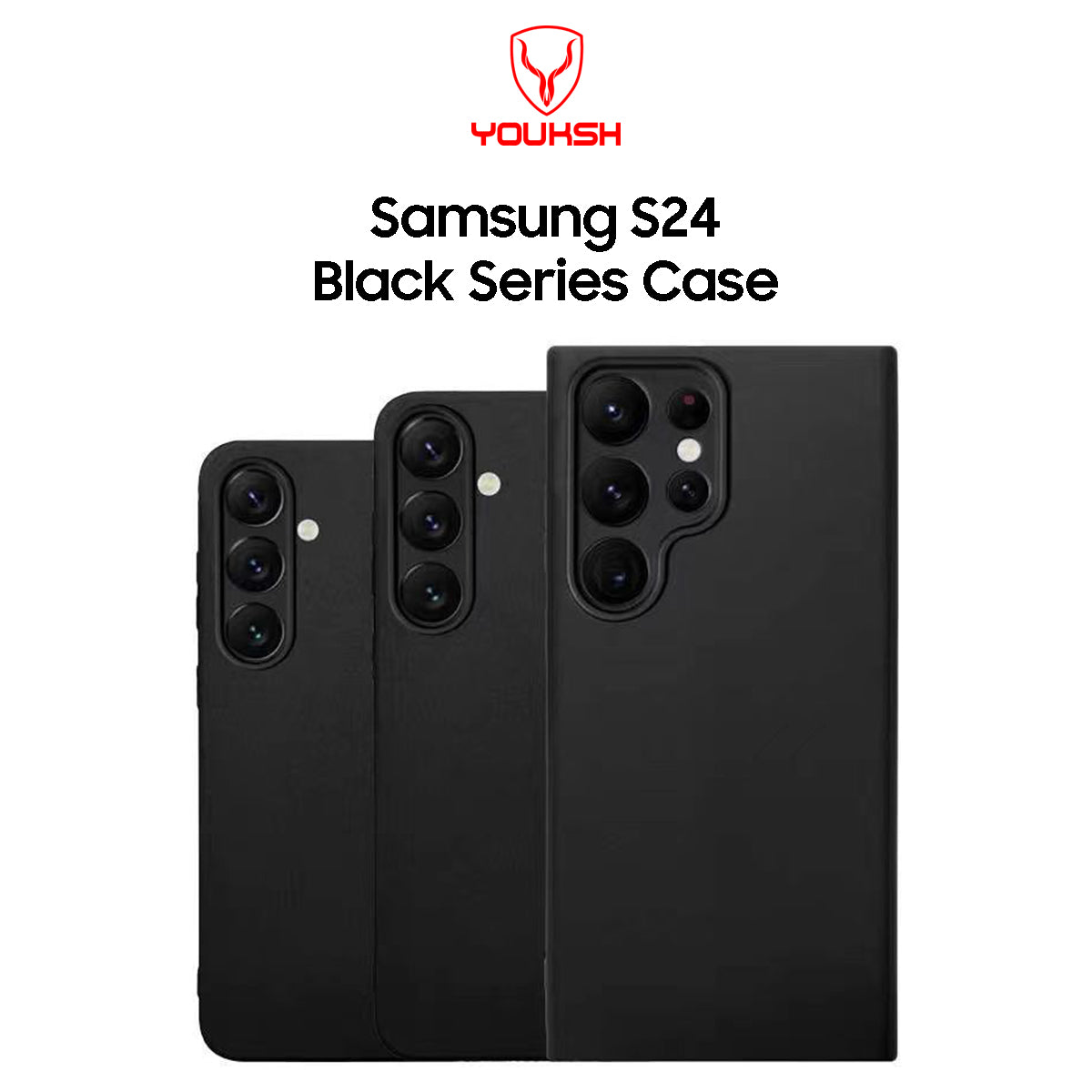 Samsung Galaxy S24 Black Silicone Case
