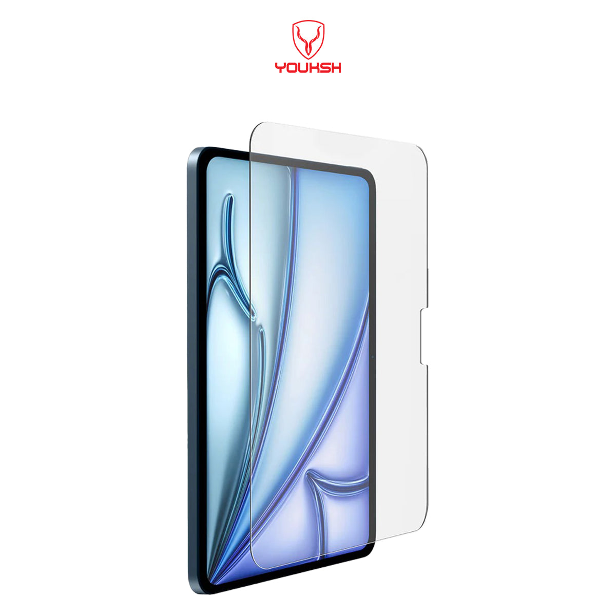 YOUKSH iPad Tempered Glass Protector For iPad Air 13'' (2025-2024)