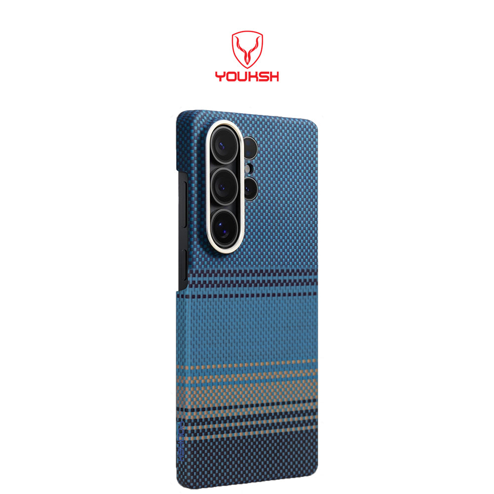 YOUKSH Samsung S26 Ultra Tactile Woven Case, Carbon Thin Case S26 Ultra.