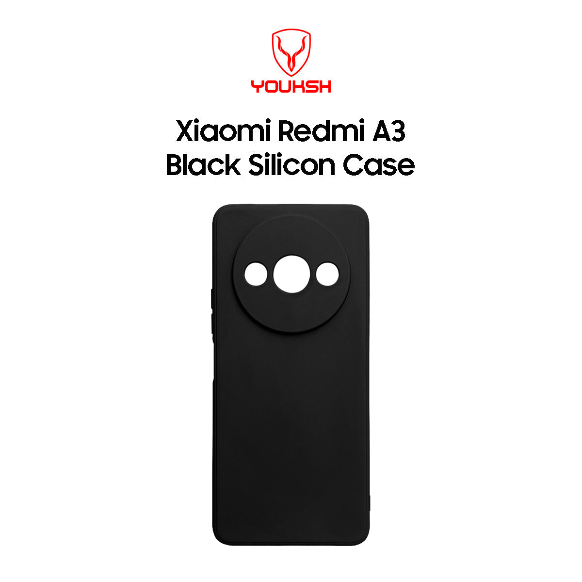 Xiaomi Redmi A3 Black Silicone Case