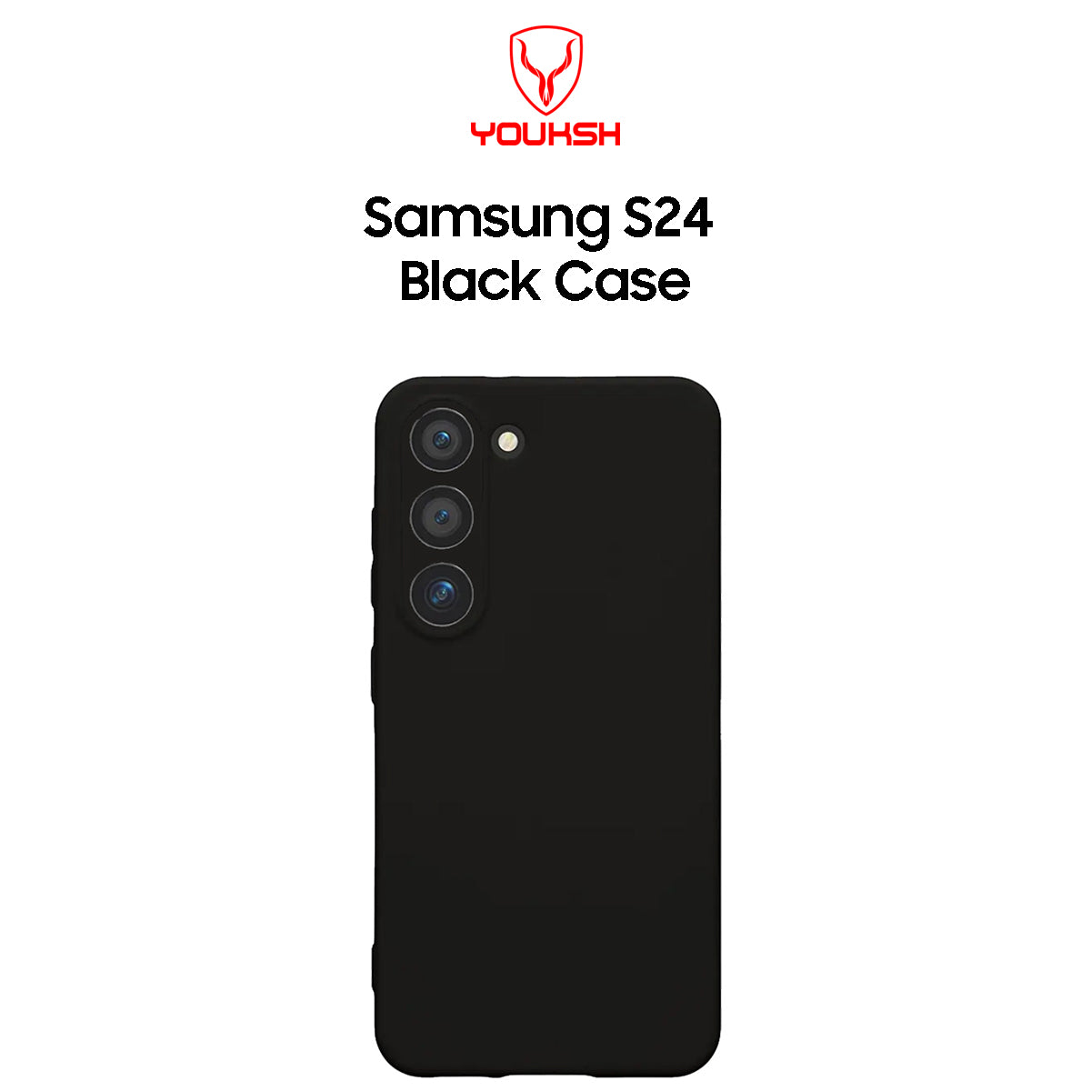 Samsung Galaxy S24 Black Silicone Case