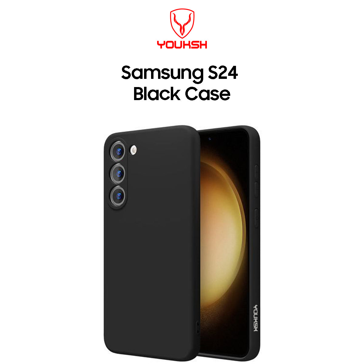 Samsung Galaxy S24 Black Silicone Case