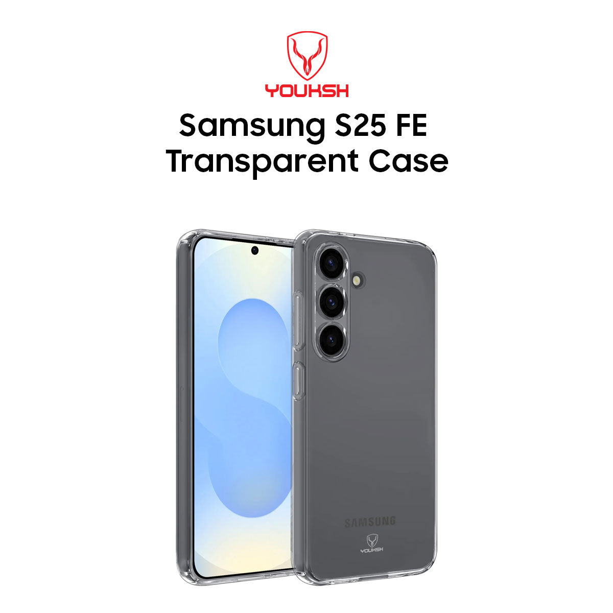 Samsung Galaxy S25 Fe Transparent Case.
