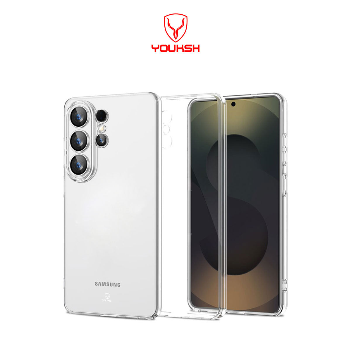 YOUKSH Samsung S26 Ultra Transparent Case.