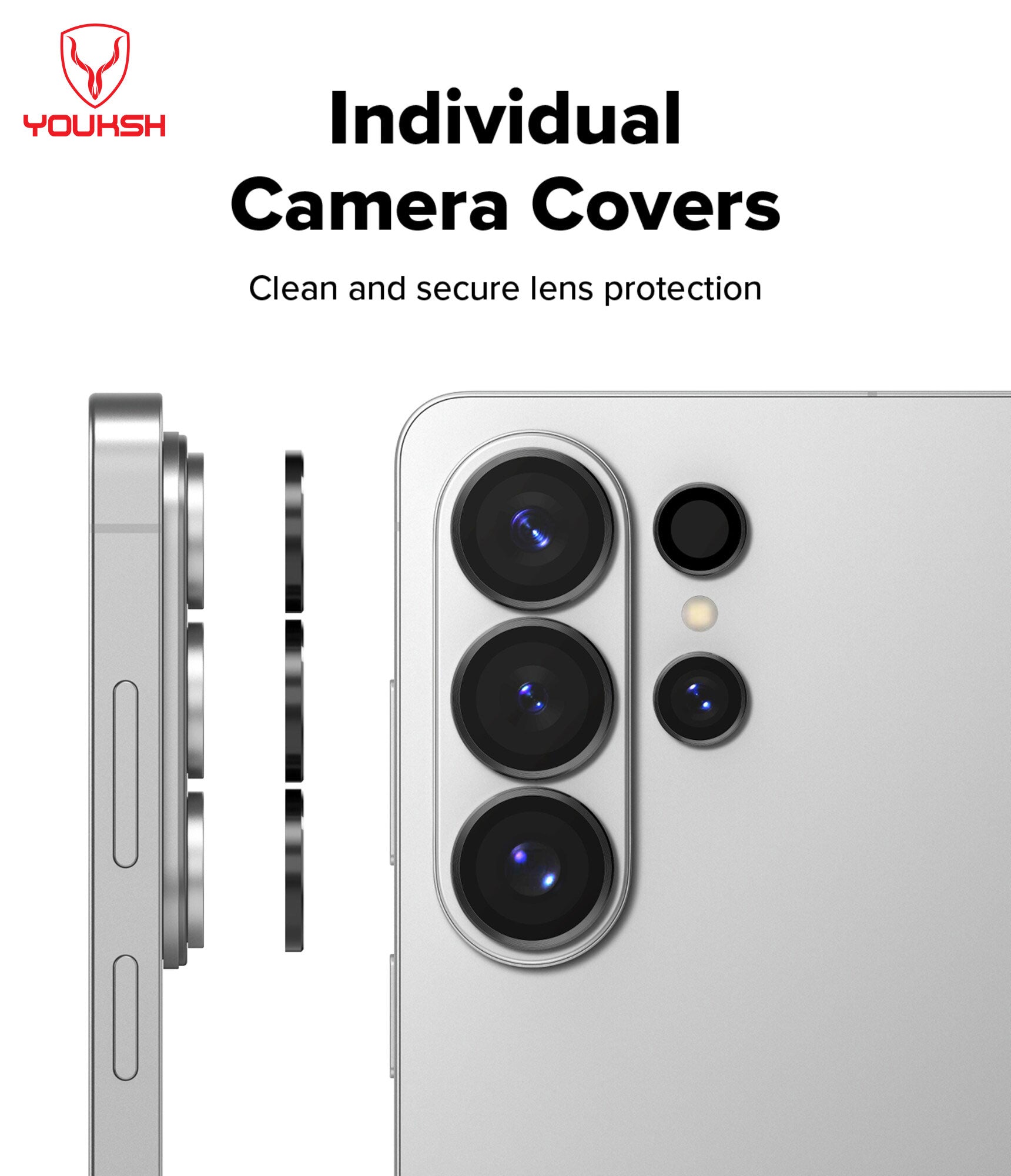 YOUKSH Samsung S26 Ultra Camera Ring Protector.