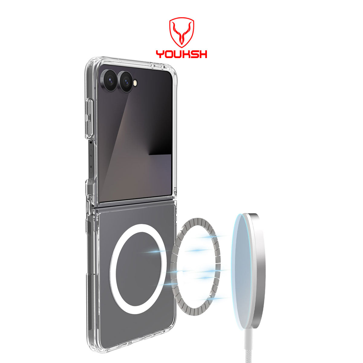 Transparent MagSafe Case for Samsung Galaxy Z Flip 8