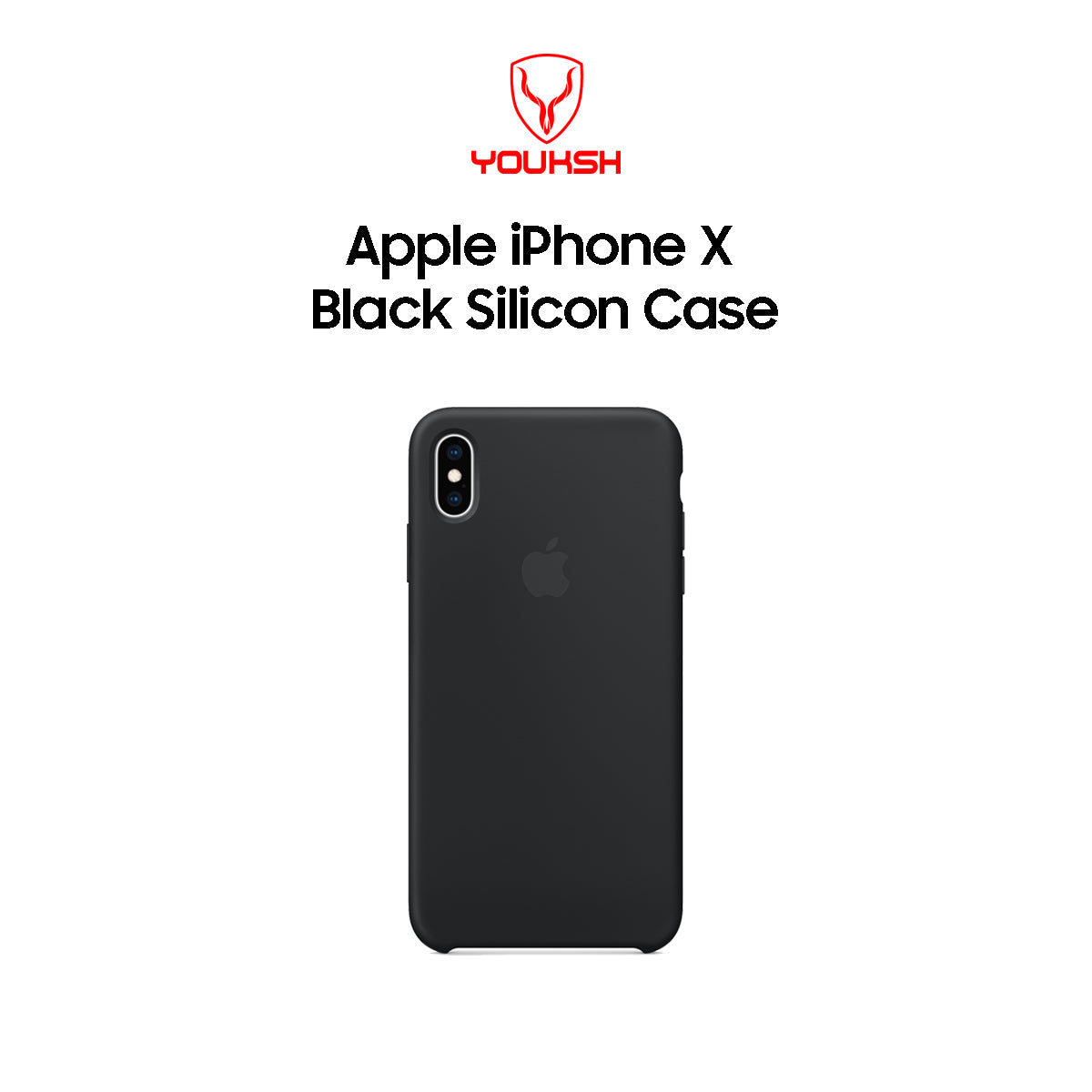 Apple iPhone X Black Silicone Case