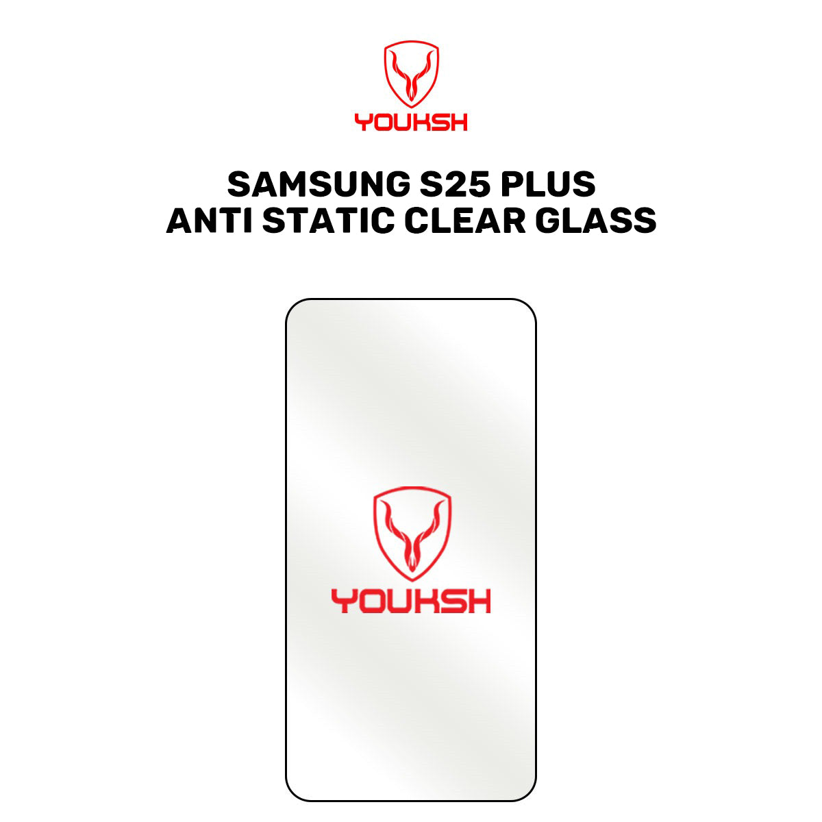 Samsung Galaxy S25 Plus (Anti-Static Clear Glass Protector)