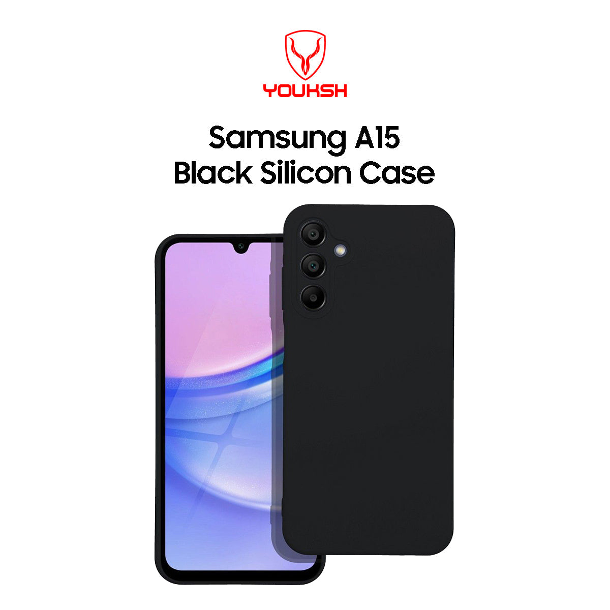 Samsung Galaxy A15 Black Silicone Case