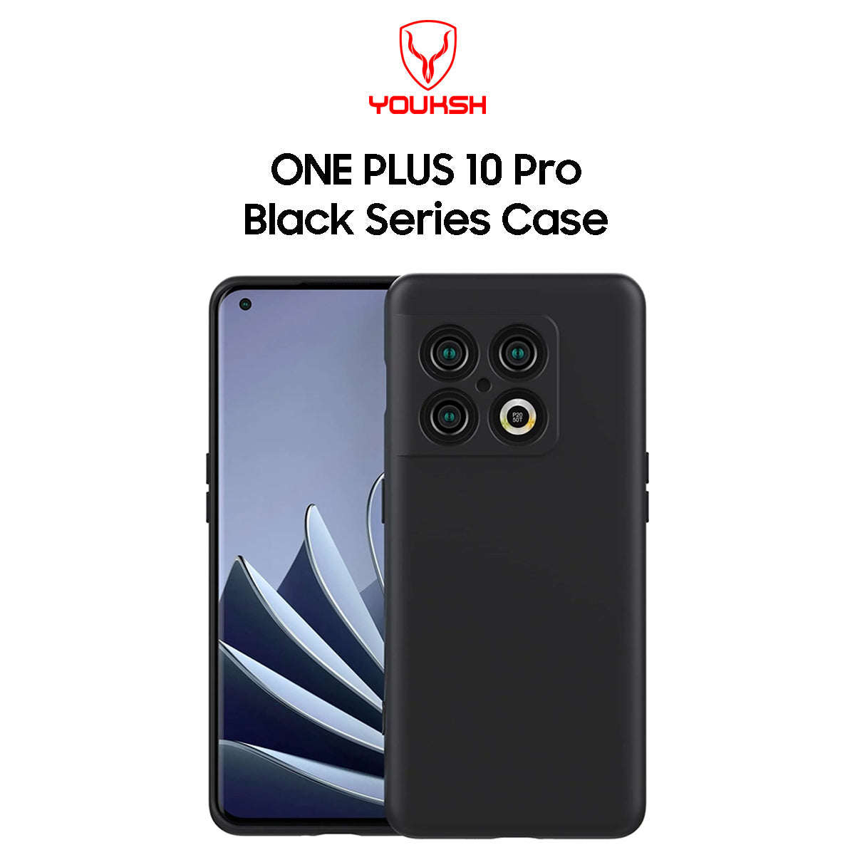 One Plus 10 Pro Black Silicone Case