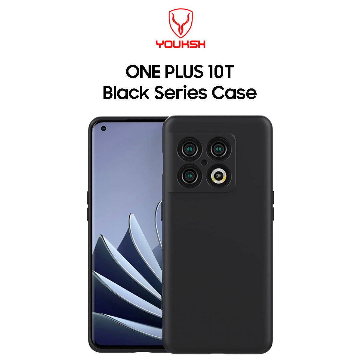 One Plus 10T Black Silicone Case