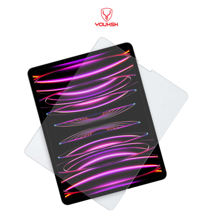 YOUKSH iPad Tempered Glass Protector For iPad Pro 12.9-inch (6th, 5th, 4th, and 3rd gen.)