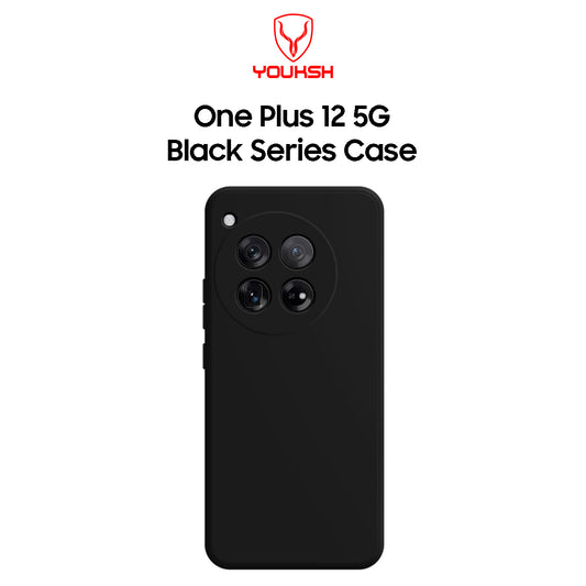 One Plus 12 5G Black Silicon Case