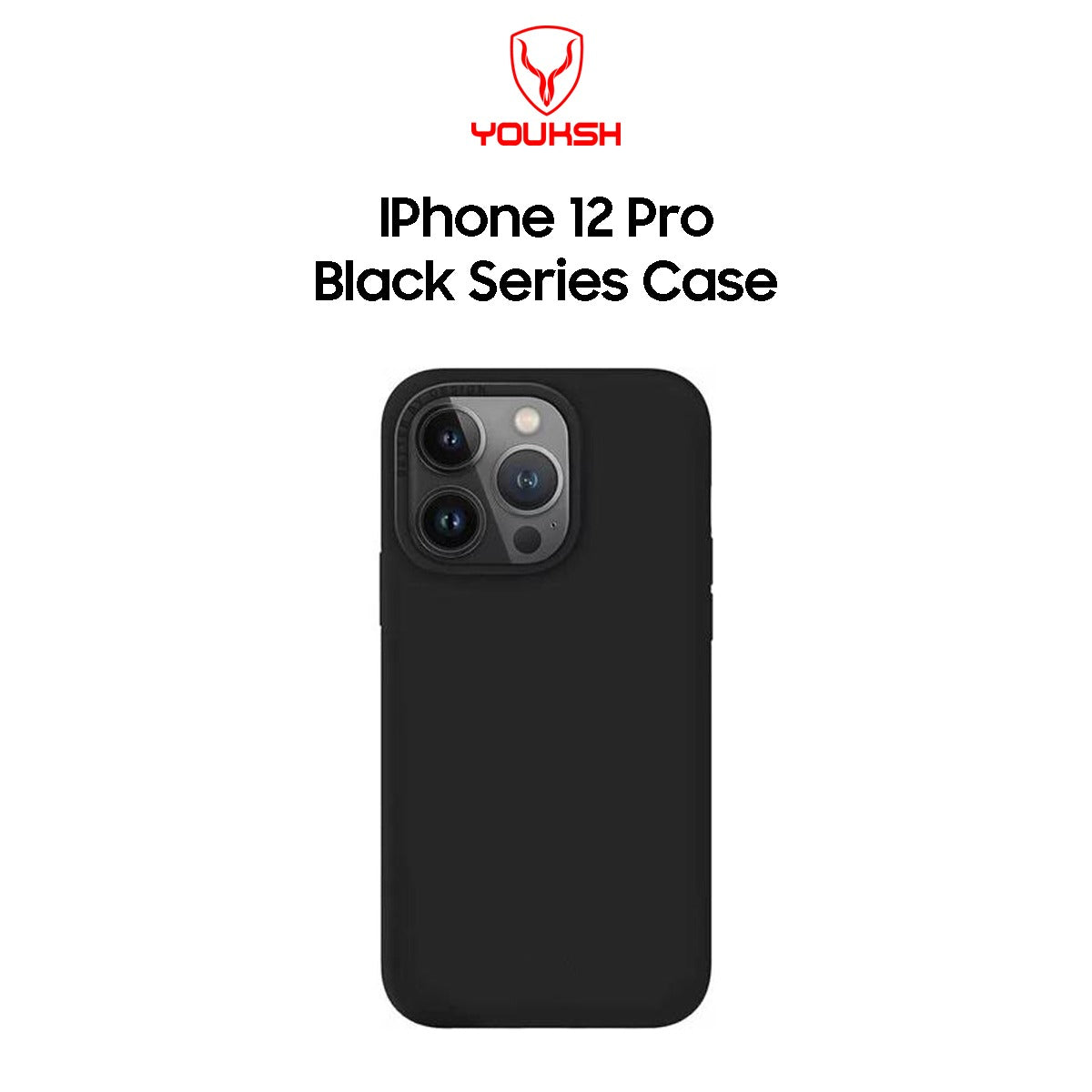 Apple iPhone 12 Pro Black Silicon Case