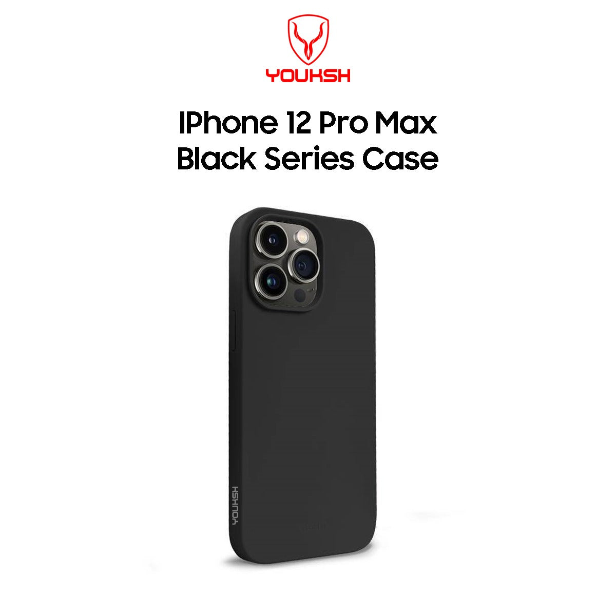 Apple iPhone 12 Pro Max Black Silicon Case