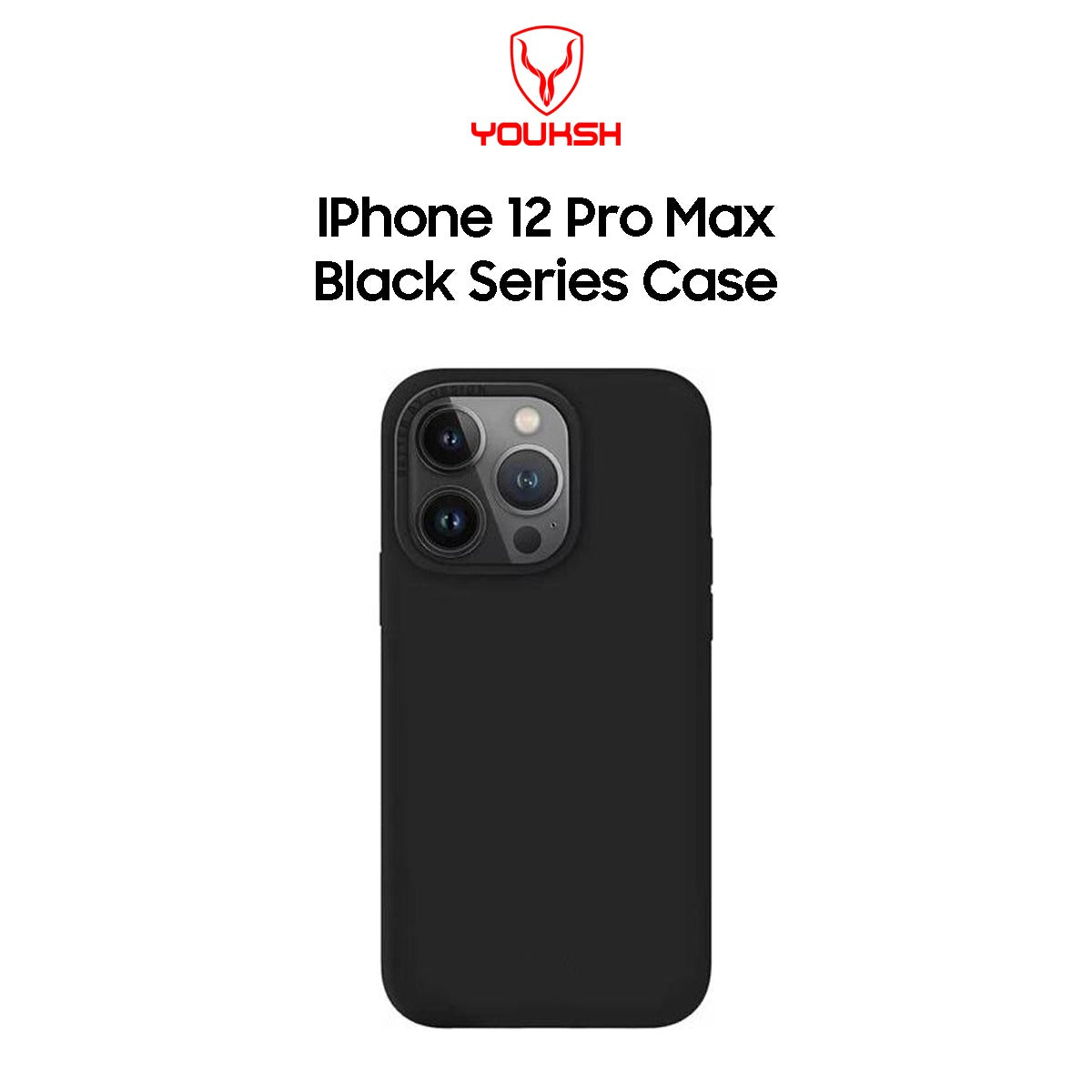 Apple iPhone 12 Pro Max Black Silicon Case