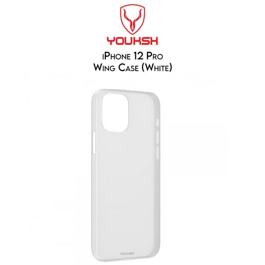 Youksh Wing Case For Apple Iphone 12 Pro (6.1) - Ultra Thin Lightweight - Paper Back Cover for Iphone Series.(White)