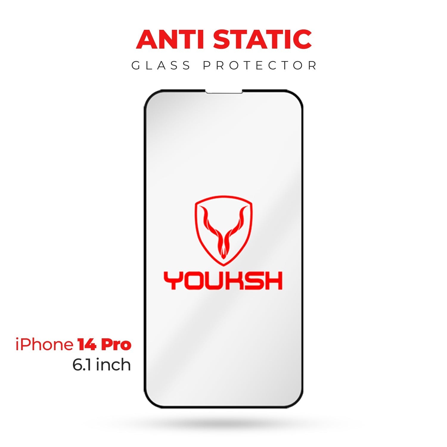Apple iPhone 14 Pro (6.1) Anti Static Clear Glass Protector