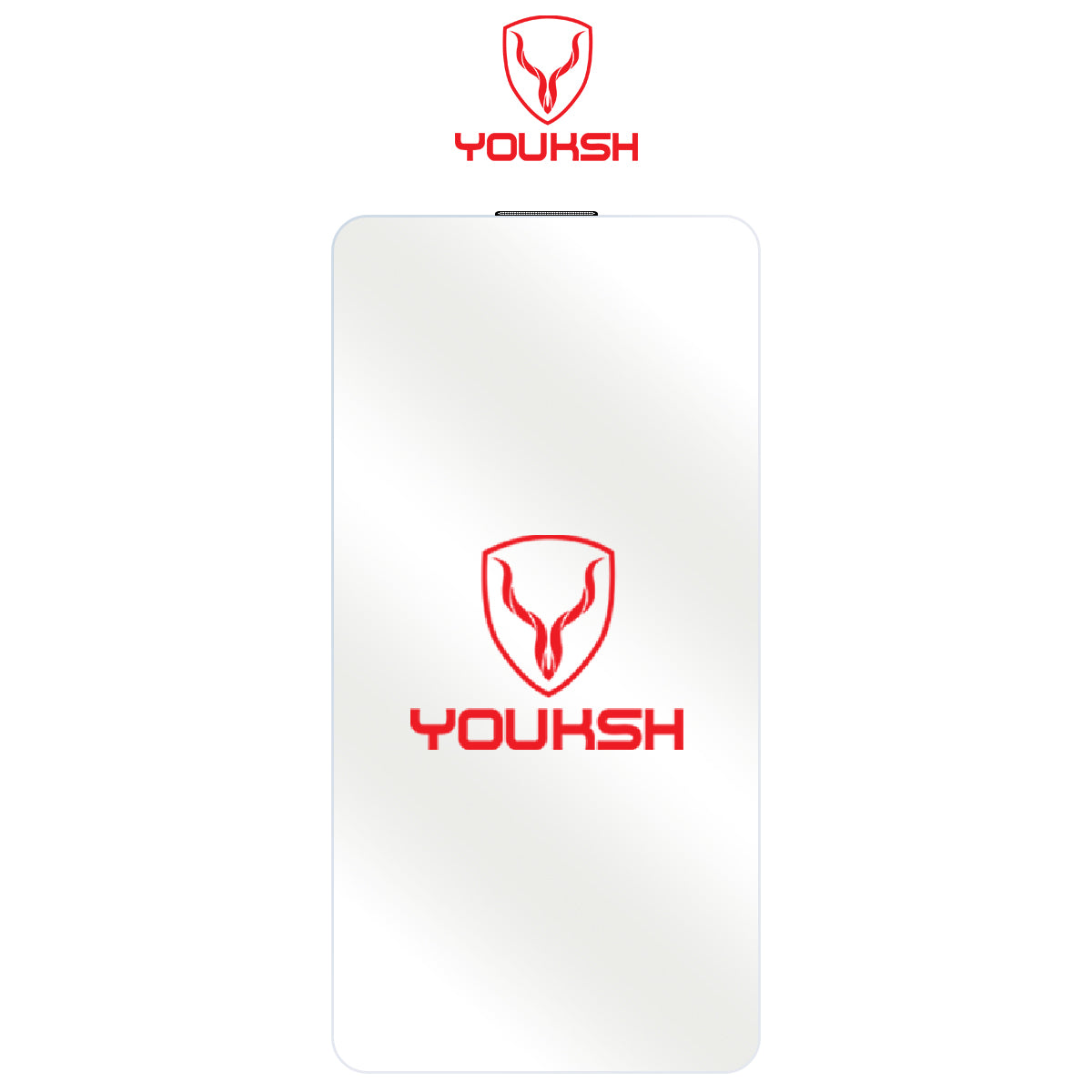 Youksh Anti-Dust Glass ● Border Less for iPhone 15 Pro Max – Dustproof Edge & Speaker Screen Protector, 9H Tempered.