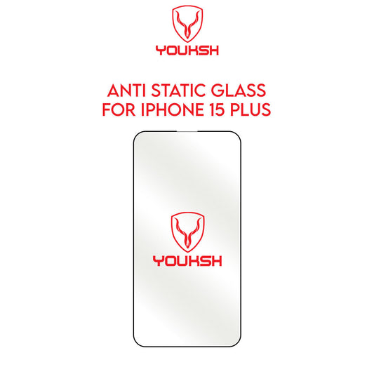 Apple iPhone 15 Plus Anti Static Clear Glass Protector