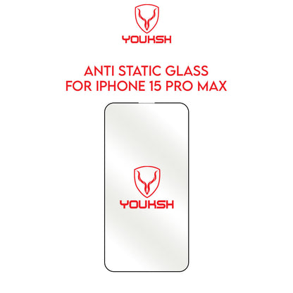 Apple iPhone 15 PRO MAX (6.7) Anti Static Clear Glass Protector