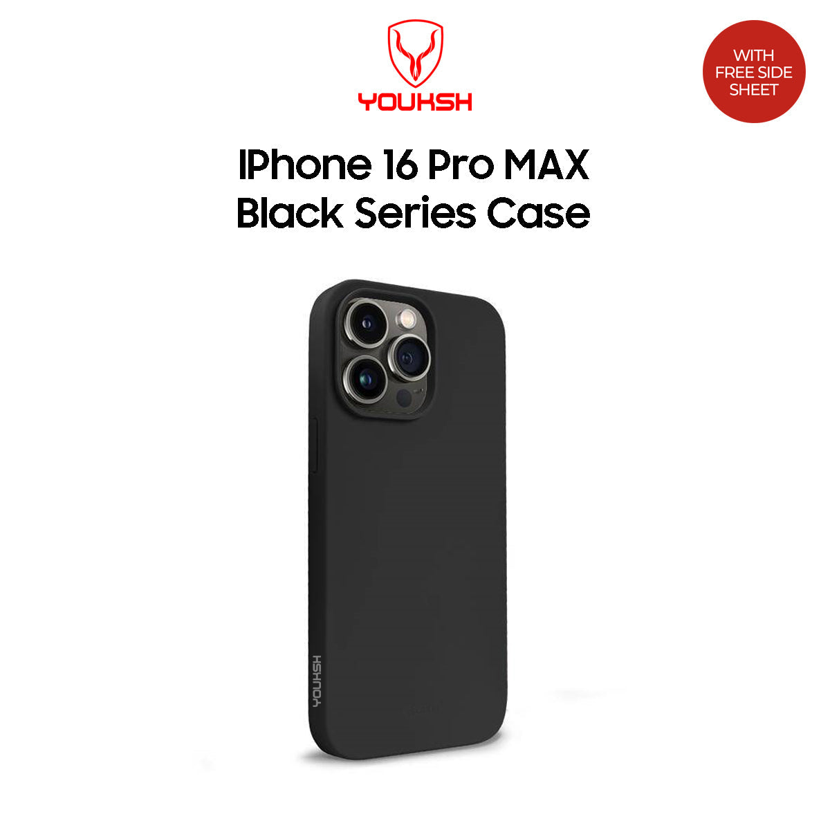 Apple iPhone 16 Pro Max Black Silicone Case