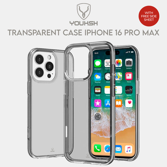 Apple iPhone 16 Pro Max Transparent Smoke Case