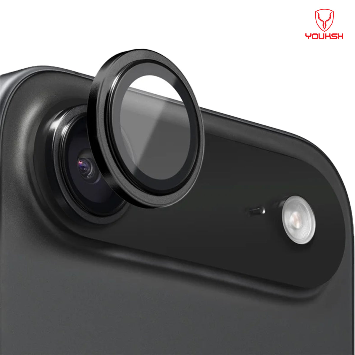 YOUKSH IPhone 17 Air Camera Ring Glass Protector.
