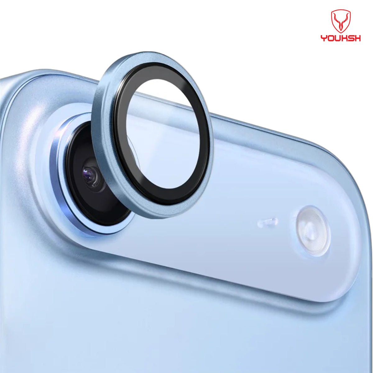 YOUKSH IPhone 17 Air Camera Ring Glass Protector.
