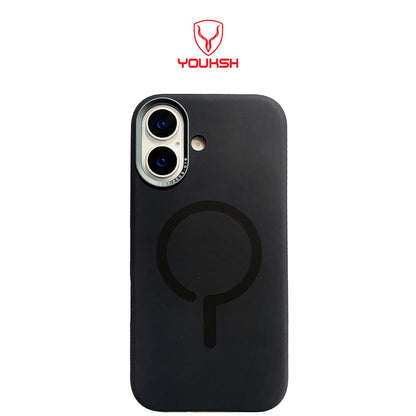 YOUKSH Apple iPhone 17 Soft Silicon Case with Magsafe Compatible Charging.