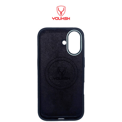 YOUKSH Apple iPhone 17 Soft Silicon Case with Magsafe Compatible Charging.