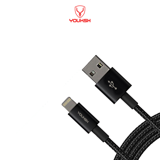 YOUKSH Mark-L Power Bank Cable - Fast Transmission - High Quailty - 20cm - Non Breakable Power Bank Cable - Android.