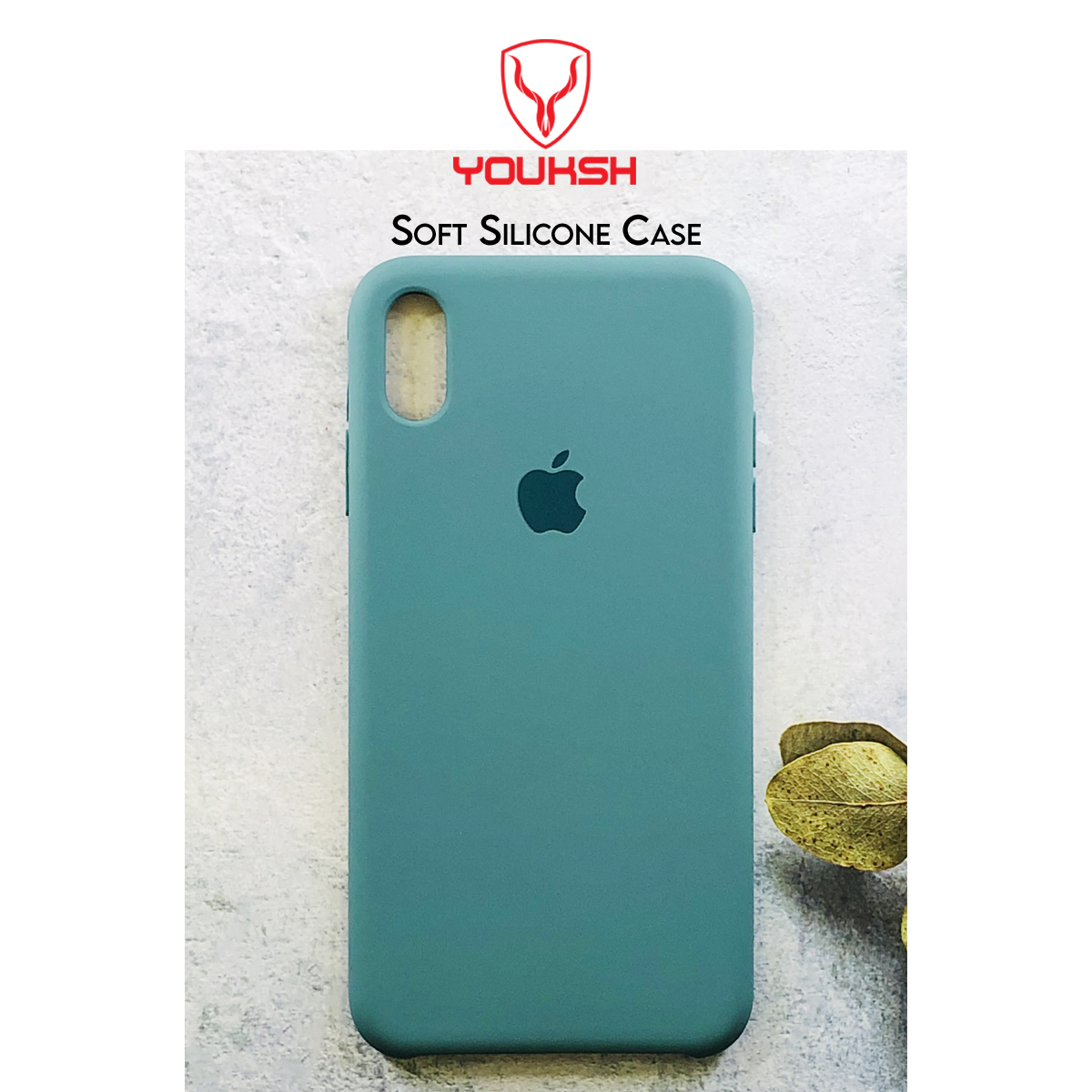 Apple iPhone X/Xs - Youksh Premium Ultra Slim Shockproof Liquid Silky Silicone Soft Rubber Comfortable Protective Case.