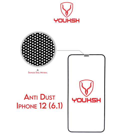 Apple iPhone 12 - Youksh Anti Dust Glass Protector With Installation kit.