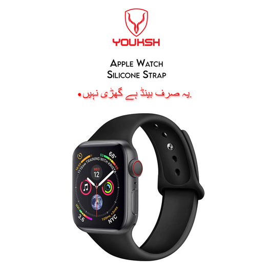 YOUKSH - Apple Watch 38mm/40mm Silicone Strap - 38mm/40mm Silicone Strap - 38mm/40mm Silicone Band Strap - For Apple Series - 1/2/3/4/5/6.
