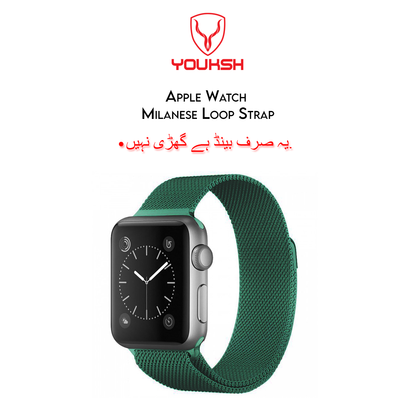 Apple iWatch - Milanese Stainless Steel Strap - 42mm/44mm (Series 1/2/3/4/5/6)