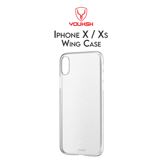 Youksh Apple Iphone X/Xs - Wing Case Paper Back Cover - Ultra Thin Lightweight Paper Back Cover - Paper Back Case (White) - For Iphone X/Xs.