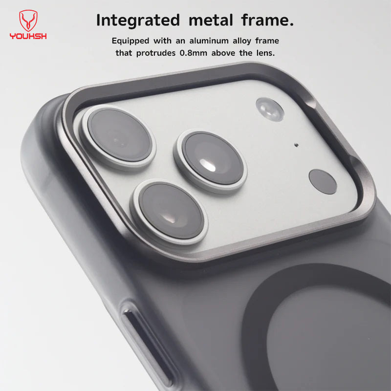 YOUKSH Mag Safe Slim Matte Case For IPhone 17 Pro.