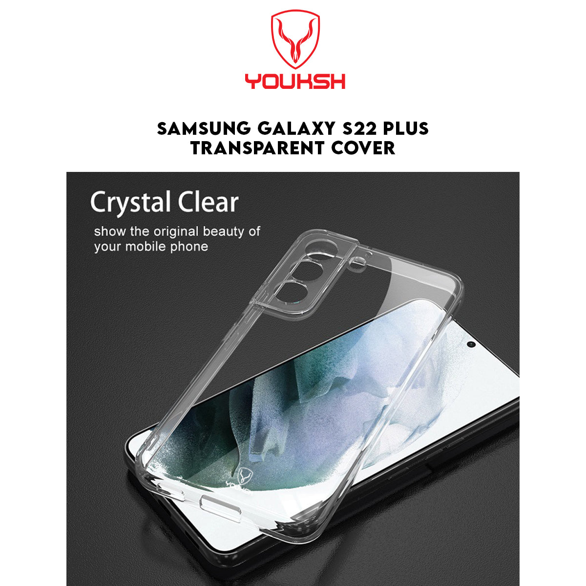 Samsung Galaxy S22 Plus Transparent Case (Shock Proof)